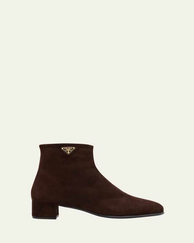 Suede Ankle Booties